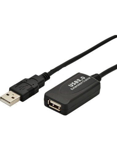 CABLE ALARGO USB 2.0  5M A/A M /H CON APLIFICADOR DE SEÑAL PN: ALARGO USB2 5M EAN: 1000000000125   