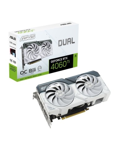 VGA RTX4060TI  8GB GDDR6  ASUS DUAL OC EDITION BLANCA PN: 90YV0J42-M0NA00 EAN: 4711387228722   