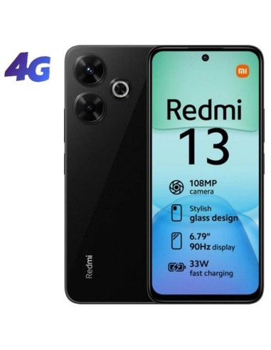 SMARTPHONE 6.8" XIAOMI REDMI   13 8GB 256GB NEGRO PN: MZB0GZBEU EAN: 6941812776865   