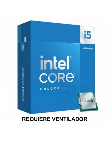 CPU INTEL S-1700 CORE I5-14600 K 5.3 GHZ BOX SIN VENTILADOR PN: BX8071514600K EAN: 5032037278447   