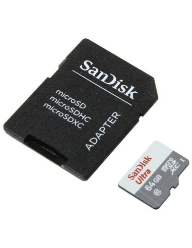 MEMORIA DG  64GB SANDISK MSD   ULTRA UHS-I CON ADAPTADOR SD PN: SDSQUNR-064G-GN3 EAN: 619659185060    