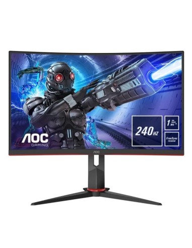 MONITOR 31.5" AOC C32G2Z       CURVED GAMING FHD 240HZ O.5MS PN: C32G2ZE/BK EAN: 4038986117395   