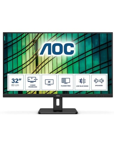 MONITOR   32" AOC LED ULTRAHD  4K NEGRO PN: U32E2N EAN: 4038986118286   