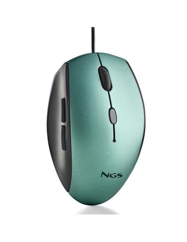 RATON USB NGS MOTH ICE VERDE   1600DPI CON ADAPT. TYPE C PN: MOTHICE EAN: 8435430623390   