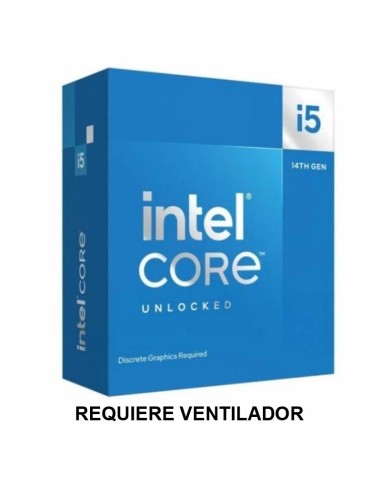 CPU INTEL S-1700 CORE I5-14600 KF 3.5GHZ BOX SIN VENTILADOR PN: BX8071514600KF EAN: 5032037278461   