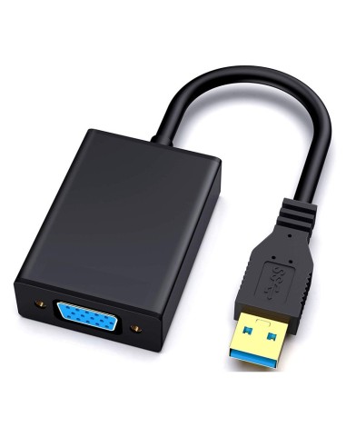 CONVERSOR USB 3.0 A VGA HEMBRA 15CM PN: USB3.0- VGA M-F EAN: 1000000000702   