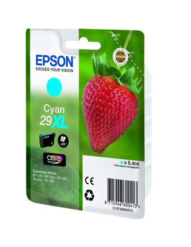 CARTUCHO EPSON T299240 29XL CY AN PN: C13T29924010 EAN: 8715946626086   