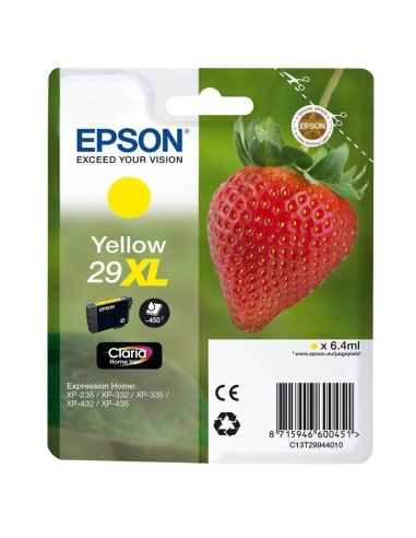 NCARTUCHO EPSON T299440 29XL A ARILLO PN: C13T29944010 EAN: 8715946626123   