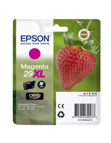 CARTUCHO EPSON T299340 29XL MA GENTA PN: C13T29934012 EAN: 8715946626109   