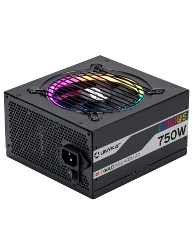 FUENTE  750W/62.5A 12CM ATILIU MODULAR RGB NEGRA PN: UK521205 EAN: 6974560220274   