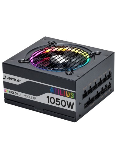 FUENTE 1050W/87.5A 12CM ATILIU S MODULAR RGB NEGRA PN: UK521207 EAN: 6974560220298   