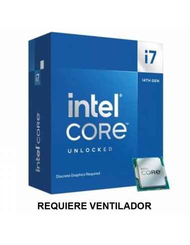 CPU INTEL S-1700 CORE I7-14700 KF 3.4GHZ BOX SIN VENTILADOR PN: BX8071514700KF EAN: 5032037278508   