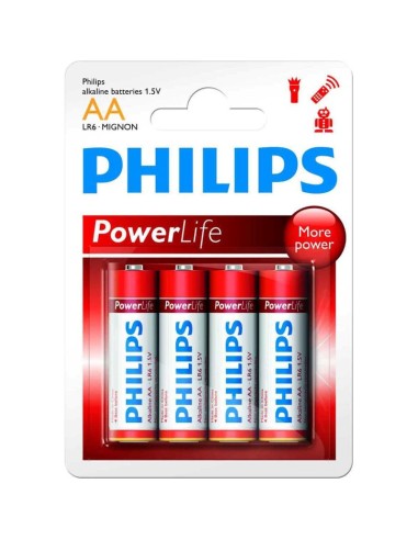 PILAS  AA  4 UNDS PHILIPS BLIS TER ALCALINA PN: LR6P4B/05 EAN: 8712581549909   