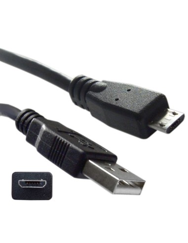 CABLE USB 2.0  1.8M A MICRO-B  USB  MACHO NEGRO PN: USB A MICRO-B EAN: 1000000001053   