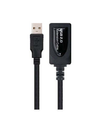 CABLE ALARGO USB 2.0  5M M/H   CON AMPLIFICADOR DE SEÑAL NEGR PN: 10.01.0211 EAN: 1000000001131   