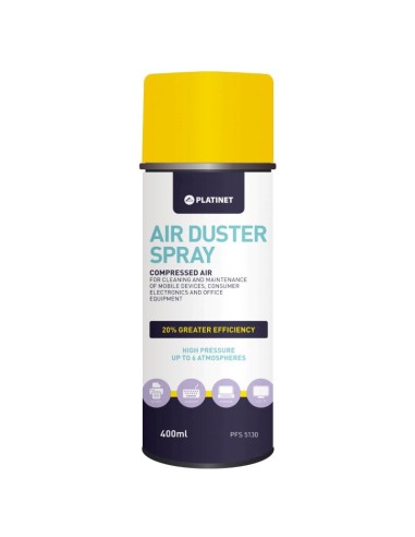 SPRAY AIRE COMPRIMIDO PLATINET  400ML 20% MAS EFICIENTE PN: PFS5130 EAN: 5907595426107   