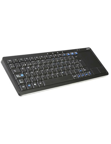 TECLADO WIRELESS OMEGA SMARTV  CON TOUCH PAD NEGRO PN: OKB004BES EAN: 5907595444231   