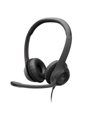 AURI + MIC USB   1.9M LOGITECH H390 CASCOS NEGRO PN: 981-000406 EAN: 5099206030015   