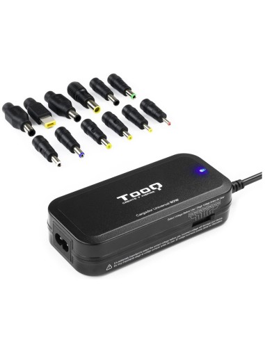 ALIMENTADOR PORT. 90W TOOQ MAN UAL 2 X USB 12 CONECTORES PN: TQLC-90BS02M EAN: 8433281007239   