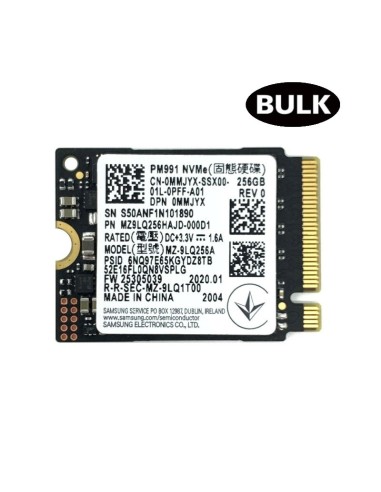 DISCO M.2 256GB NVME SAMSUNG   NANO BULK PN: REA1256 EAN: 1000000001256   