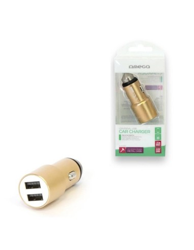 CARGADOR  5V COCHE 2 X USB OME GA METAL DORADO PN: OUCC2MG EAN: 5907595442503   