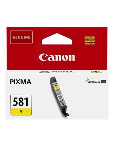 CARTUCHO CANON CLI-581 AMARILL O PN: CLI-581Y EAN: 4549292087116   