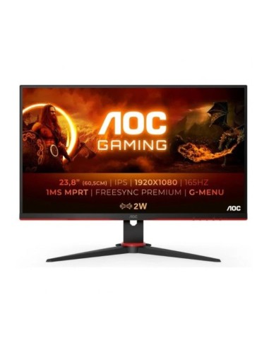 MONITOR 23.8" AOC LED 24G2SPAE IPS FHD PREMIUM NEGRO Y ROJO PN: 24G2SPAE/BK EAN: 4038986140553   