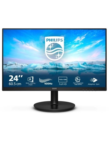 MONITOR 23.8" PHILIPS LED 241V 8LA/00 FHD NEGRO PN: 241V8LA/00 EAN: 8712581771652   