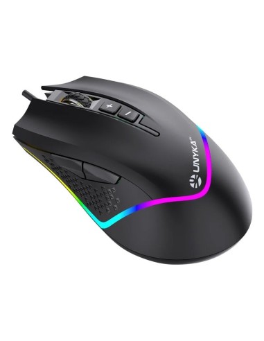 RATON USB UNYKA GAMING NOVA    M224 6400DPI RGB NEGRO PN: UK505451 EAN: 6974560220243   