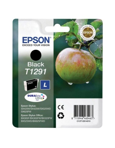 CARTUCHO EPSON T1291 NEGRO PN: C13T1291 EAN: 8715946624686   