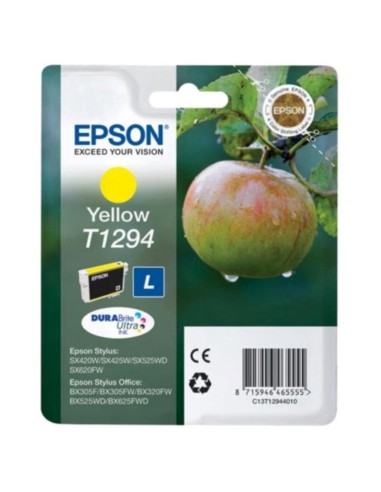 CARTUCHO EPSON T1294 AMARILLO PN: C13T1294 EAN: 8715946624747   