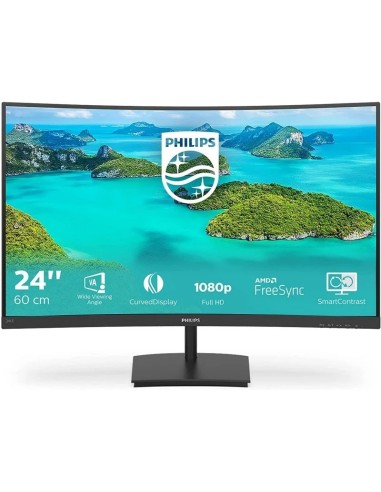 MONITOR 23.6" PHILIPS 241E1SC/ 00 FHD VA CURVO NEGRO PN: 241E1SC/00 EAN: 8712581758417   