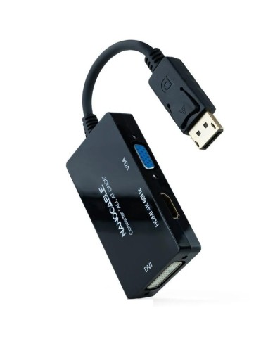 CONVERSOR DISPLAY PORT A HDMI  H, DVI H, VGA H NEGRO 20CM PN: 10.16.3301-ALL EAN: 8433281013032   