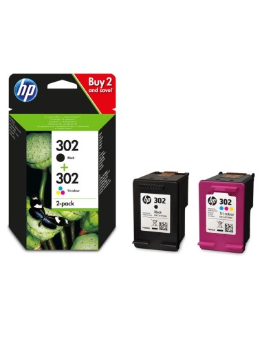 CARTUCHO HP X4D37AE 302 PACK   NEGRO+CIAN,MAGENTA,AMARILLO PN: X4D37AE EAN: 190780475898    