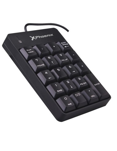 TECLADO USB NUMERICO PHOENIX PN: PHNUMERICALPADB EAN: 8436043203030   