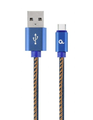 CABLE USB TYPE C CARGA MAX 2A  JEANS 2M PN: USB 2.0 A TYPE C EAN: 1000000001971   