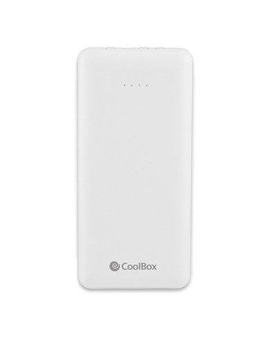 POWERBANK 10000 MAH COOLBOX    CON CABLES INTEGRADOS BLANCO PN: COO-PB10K-C1 EAN: 8436556140174   