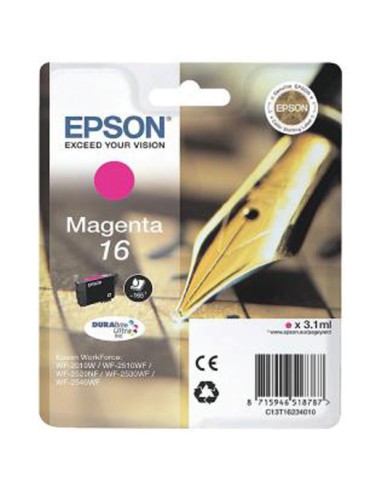 CARTUCHO EPSON T162340 MAGENTA PN: C13T162340 EAN: 8715946624921   