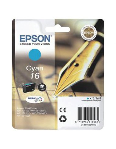 CARTUCHO EPSON T162240 CIAN PN: C13T162240 EAN: 8715946624907   