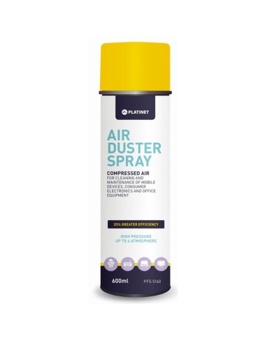 SPRAY AIRE COMPRIMIDO PLATINET  600ML 20% MAS EFICIENTE PN: PFS5160 EAN: 5907595426121   