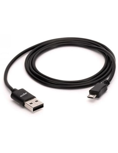 CABLE USB 2.0  1 M A MICRO USB  APPROX NEGRO PN: APPC38 EAN: 8435099522942   