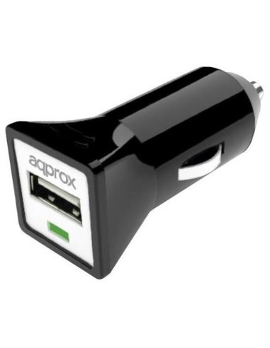 CARGADOR  5V COCHE 1X USB 1.0A  NEGRO PN: APPUSBCARB EAN: 8435099516200   