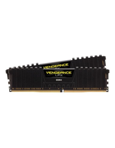 DDR4 32GB 2 X 16GB 3200 MHZ CO RSAIR VENGEANCELPX NEGRO PN: CMK32GBX4M2E3200 EAN: 840006608547    