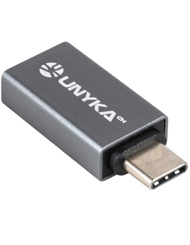 CONVERSOR TYPE-C MACHO A USB   3.0 HEMBRA NEGRO PN: 53155 EAN: 6940533544654   