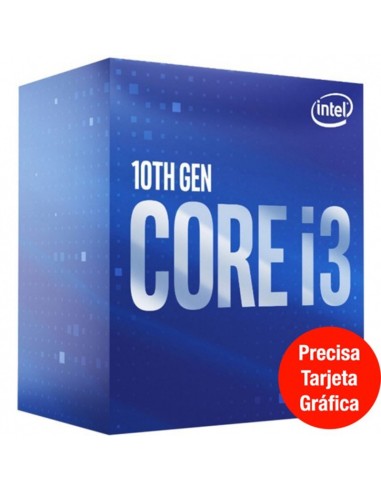 CPU INTEL S-1200 CORE I3-10100 F 3.6GHz BOX CON VENTILADOR PN: BX8070110100F EAN: 5032037192620   