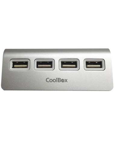 HUB 4 PTOS USB 2.0 COOLBOX ALU -2 PN: HUBCOO4ALU2 EAN: 8436556141829   