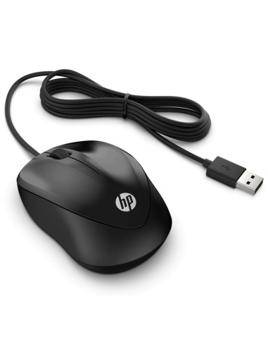 RATON USB HP WIRED MOUSE 1000  NEGRO PN: 4QM14AA EAN: 192545918244    