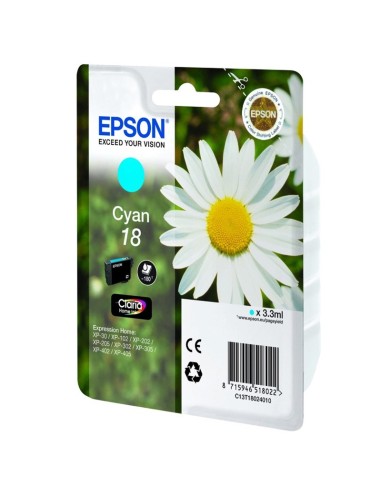 CARTUCHO EPSON T180240 CYAN PN: C13T18024010 EAN: 8715946625126   