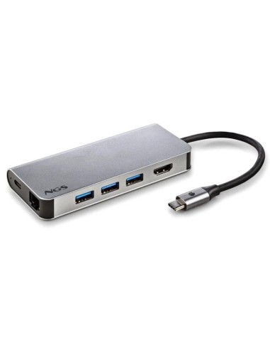 MINI DOCK USB TYPE C NGS       6 EN 1 LECTOR DE TARJETAS,HDMI PN: WONDERDOCK8 EAN: 8435430621839   