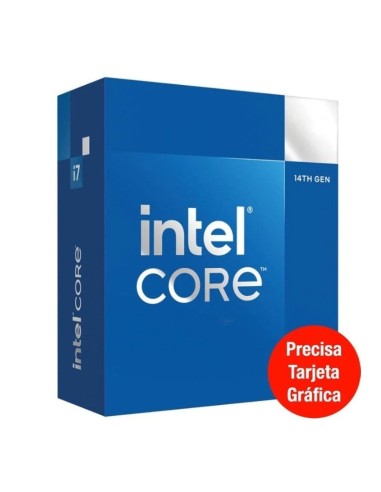 CPU INTEL S-1700 CORE I7-14700 F 2.1GHZ BOX CON VENTILADOR PN: BX8071514700F EAN: 5032037279246   